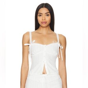 NEW W TAGS: For Love and Lemons Annabeath Pointelle Top